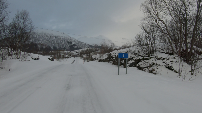 Nice snowy roads along Senja coast